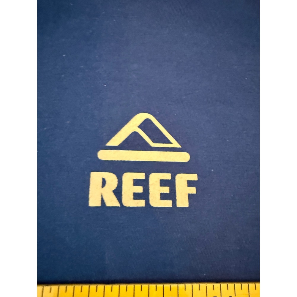 Reef Atoms Mens Navy Blue Graphic T-Shirt Short Sleeve Cotton S 3RMEN0970N